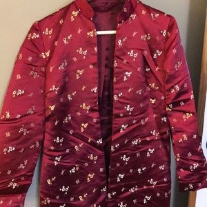 Silk jacket - long - made by seamstress